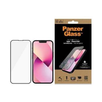 PanzerGlass E2E Microfracture iPhone 13 Mini 5,4&quot; tokbarát antibakteriális fekete képernyővédő fólia kép