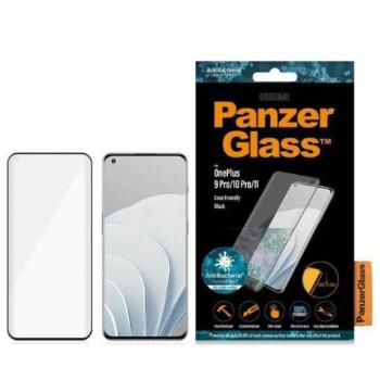 PanzerGlass E2E MicroFracture OnePlus 9 Pro/10 Pro/11 tokbarát fekete antibakteriális fólia kép