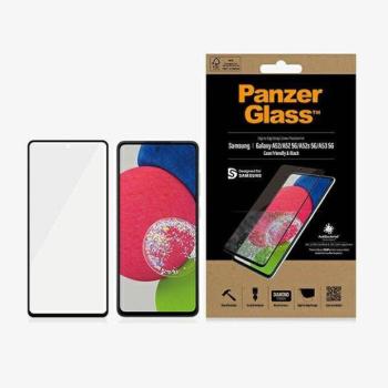 PanzerGlass E2E Microfracture Samsung Galaxy A52 /A52 5G/A53 5G tokbarát antibakteriális fekete kijelzővédő fólia kép