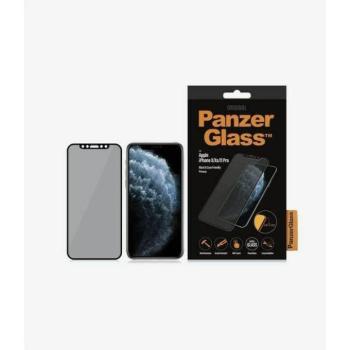 PanzerGlass E2E Super+ iPhone X/XS /11 Pro tokbarát Privacy fekete kijelzővédő fólia kép