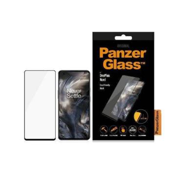 PanzerGlass E2E Super+ OnePlus Nord tokbarát fekete képernyővédő fólia kép