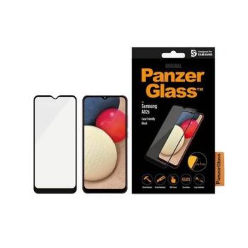 PanzerGlass E2E Super+ Samsung Galaxy A02s A025F tokbarát antibakteriális fekete kijelzővédő fólia kép