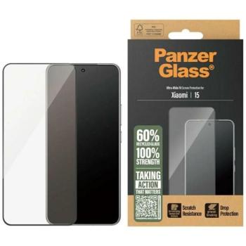 PanzerGlass edzett üveg fekete szegéllyel Xiaomi 15 kép