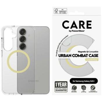 PanzerGlass Flagship Urban Combat Chardonnay QI MagSafe-kompatibilis tok Samsung Galaxy S25 Plus - átlátszó kép