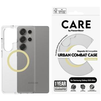 PanzerGlass Flagship Urban Combat Chardonnay QI MagSafe-kompatibilis tok Samsung Galaxy S25 Ultra - átlátszó kép