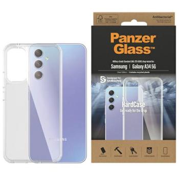 PanzerGlass HardCase Samsung A34 5G A346 Antibakteriális Katonai minőségű átlátszó 0444 tok kép