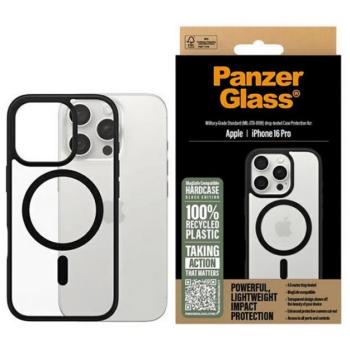 PANZERGLASS HARDCASE szilikon telefonvédő (ütésállóság, kameravédő, antibakteriális, MagSafe) FEKETE Apple iPhone 16 Pro kép