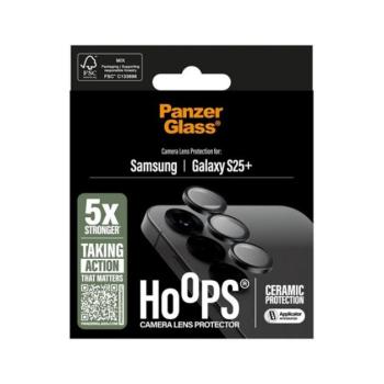 PANZERGLASS HOOPS CERAMIC kameravédő üveg (9H + segédkeret) ÁTLÁTSZÓ Samsung Galaxy S25 Plus (SM-S936) kép