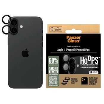 PanzerGlass Hoops kamera lencse védő edzett üveg fekete szegéllyel iPhone 16/16 Plus kép