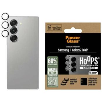 PanzerGlass Hoops kamera lencse védő edzett üveg fekete szegéllyel Samsung Galaxy Z Fold7 kép