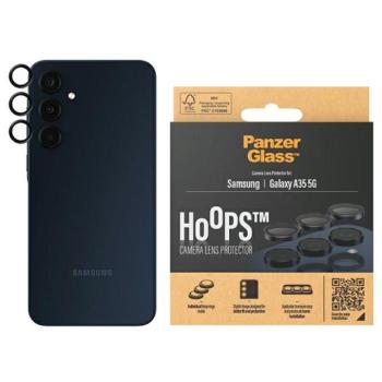 PanzerGlass Hoops kamera lencse védő fólia Samsung Galaxy A35 5G - fekete szegéllyel kép