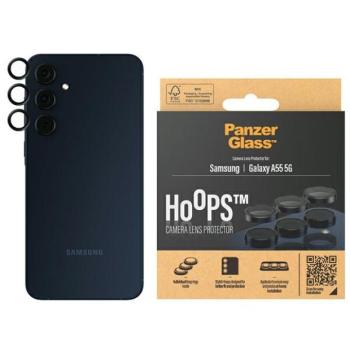 PanzerGlass Hoops kamera lencse védő fólia Samsung Galaxy A55 5G - fekete szegéllyel kép