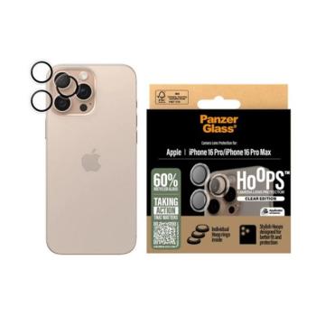 PANZERGLASS HOOPS kameravédő üveg (9H + segédkeret) ÁTLÁTSZÓ Apple iPhone 16 Pro Max, iPhone 16 Pro kép