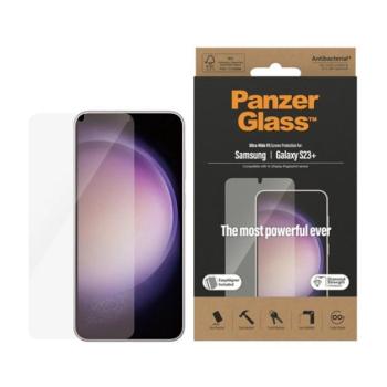 PANZERGLASS képernyővédő üveg (3D full cover, karcálló, ütésálló, 9H + felhelyezést segítő keret) ÁTLÁTSZÓ Samsung Galaxy S23 Plus (SM-S916) kép