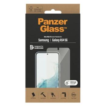 PANZERGLASS képernyővédő üveg (3D, ütésállóság, 9H) ÁTLÁTSZÓ Samsung Galaxy A54 5G (SM-A546) kép