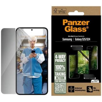 PanzerGlass Matrix betekintésvédett edzett üveg kijelzővédő Samsung Galaxy S25 kép
