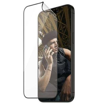 PanzerGlass Matrix D3O rPET hibrid üveg fekete szegéllyel felhelyezést segítő kerettel iPhone 15 Pro kép