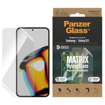 PanzerGlass Matrix Samsung Galaxy S23 S911 képernyővédelem 7318 pozícionálóval fólia kép