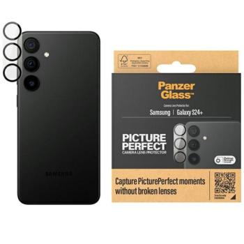 PanzerGlass Picture Perfect kamera lencse védő üvegfólia fekete szegéllyel Samsung Galaxy S24 Plus kép