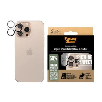 PANZERGLASS PICTUREPERFECT kameravédő üveg (9H) ÁTLÁTSZÓ Apple iPhone 16 Pro Max, iPhone 16 Pro kép