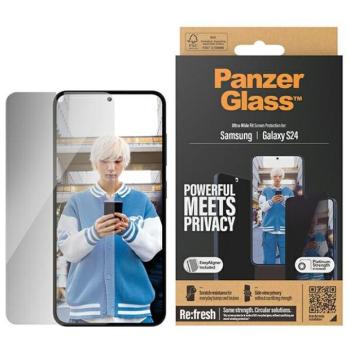 PanzerGlass Ultra-Wide Fit betkintésvédett üvegfólia felhelyezést segítő applikátorral Samsung Galaxy S24 kép