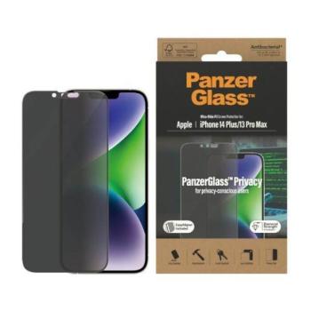 PanzerGlass Ultra-Wide Fit iPhone 14 Plus / 13 Pro Max 6,7&quot; Privacy Screen Protection antibakteriális Easy Aligner képernyővédő fólia kép