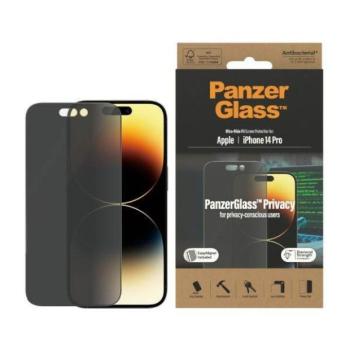 PanzerGlass Ultra-Wide Fit iPhone 14 Pro 6,1&quot; Privacy Screen Protection antibakteriális Easy Aligner képernyővédő fólia kép