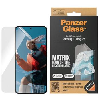 PanzerGlass Ultra-Wide Fit Matrix Screen Protection fólia felhelyezést segítő applikátorral Samsung Galaxy S24 kép