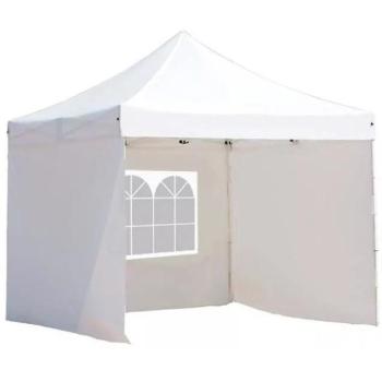 Pavilon tető és oldalfal ponyva, 2.9 x 2.9 m, fehér kép