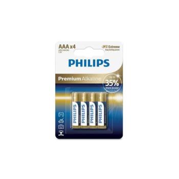 Philips Premium alkáli elem AAA LR03 - 4db kép