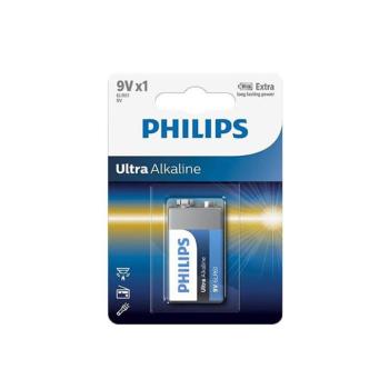 Philips Ultra alkáli elem 6LR61 9V kép