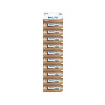 Philips Ultra alkáli elem AA LR6 - 10db kép