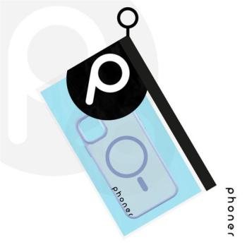 Phoner Apple iPhone 11 Pro Hybrid Mag MagSafe kemény hátlap tok, égkék kép