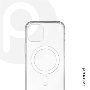 Phoner Apple iPhone 14 Plus Magsafe szilikon tok, átlátszó kép