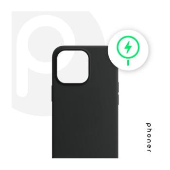 Phoner Apple iPhone 14 Pro Max Magsafe szilikon tok, fekete kép