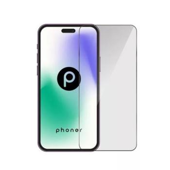 Phoner Apple iPhone 16 Pro / 17 / 17 Pro Master Clear Tempered Glass kijelzővédő fólia felhelyező kerettel kép