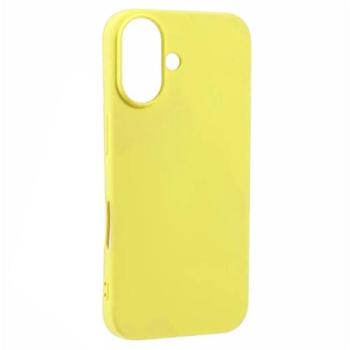Phoner Apple iPhone 16 szilikon tok, szilikon tok, sárga kép