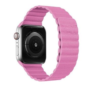 Phoner Apple Watch mágneses loop műbőr szíj, 38/40/41mm, rószaszín kép