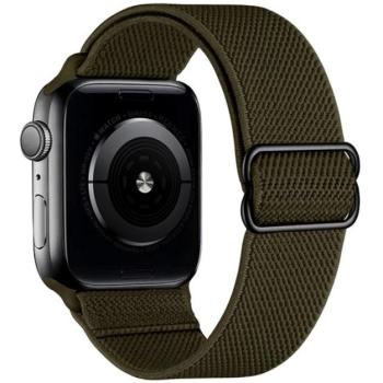 Phoner Dew Apple Watch csatos fonott szövet szíj, 38/40/41mm, zöld kép
