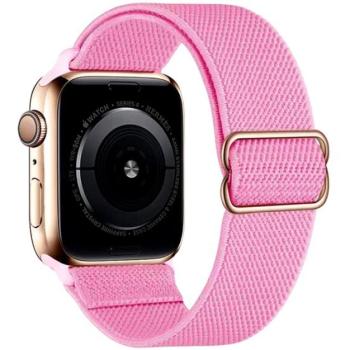 Phoner Dew Apple Watch csatos fonott szövet szíj, 49/45/44/42mm, rózsaszín kép