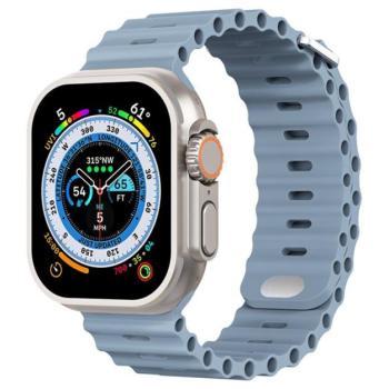 Phoner River Apple Watch 41/40/38 mm szilikon szíj, palakék kép