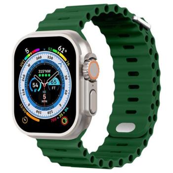 Phoner River Apple Watch 41/40/38 mm szilikon szíj, zöld kép