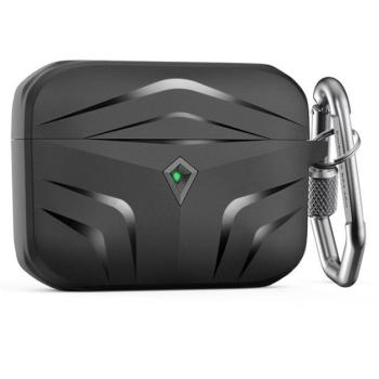 Phoner Rubber Apple Airpods Pro szilikon tok akasztóval, fekete kép