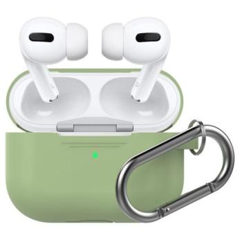Phoner Simple Apple Airpods Pro szilikon tok akasztóval, avokádó kép