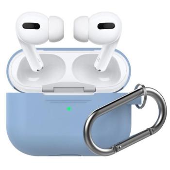 Phoner Simple Apple Airpods Pro szilikon tok akasztóval, türkizkék kép