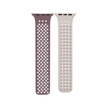 Phoner Spike Apple Watch szilikon szíj, 38/40/41mm, lila/barna kép