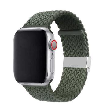 Phoner Spun Apple Watch csatos fonott szövet szíj, 38/40/41mm, zöld kép