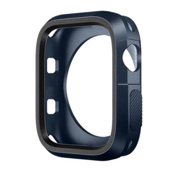 Phoner Twin Apple Watch szilikon tok, 45mm, éjkék/szürke kép