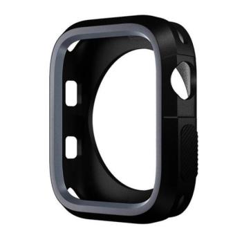 Phoner Twin Apple Watch szilikon tok, 45mm, fekete/szürke kép