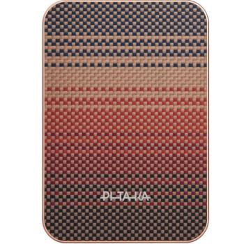 Pitaka Power bank / külső akkumulátor, MagSafe, Qi2, 10000mAh, piros-barna kép